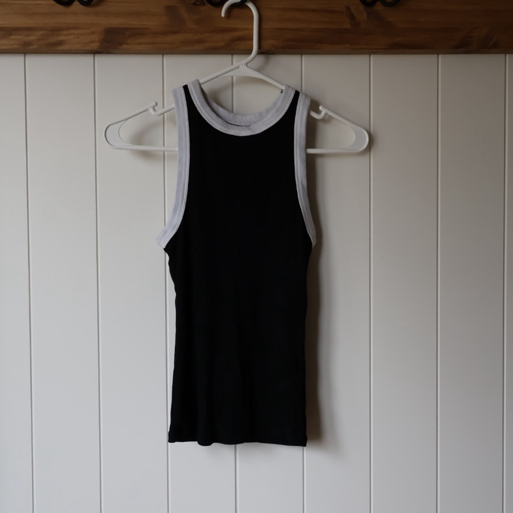 A New Day Contrasting Black and White Women's Tank Top Target